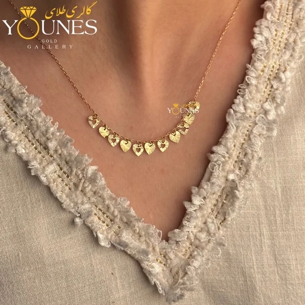 گردنبند طلا قلبی